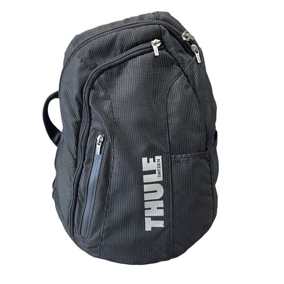 Thule Sling Backpack Black With Polka-Dots Laptop Travel Hiking School -Sweden - Picture 1 of 14